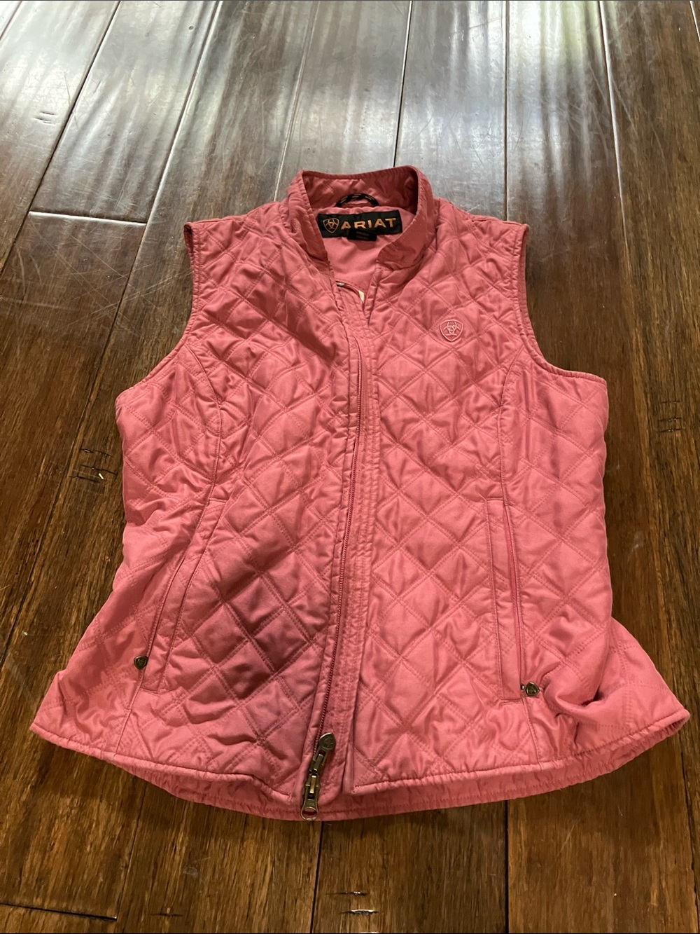 Ariat Quilted Rose Pink Sleeveless Vest